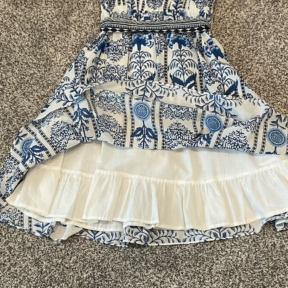 Blue and White Girls Casual Dress Size L - Picture 6 of 10